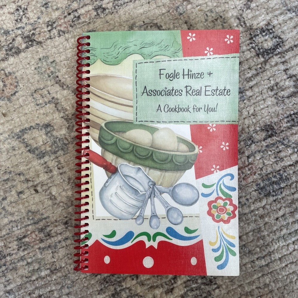 Fogle Hinze Real Estate Advertising TX Community Cookbook Recipes Spiral Book